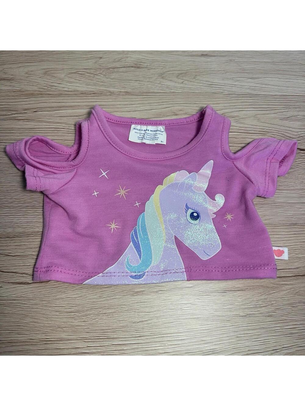 BAB Build A Bear Pink Unicorn Top
